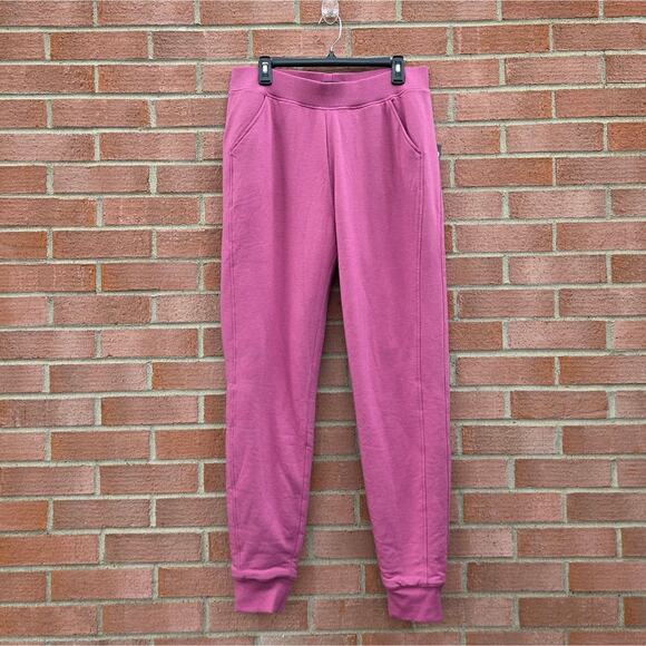 Eddie Bauer Snow Lodge Faux Shearling-Lined Joggers Medium Tall Berry - Picture 2 of 5